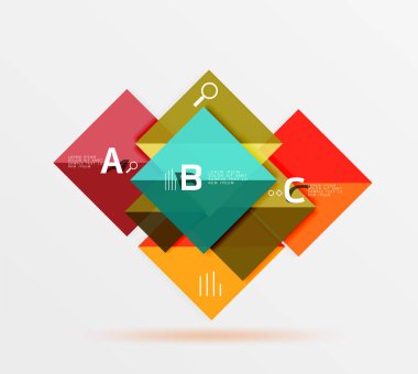 Kare geometrik arka plan