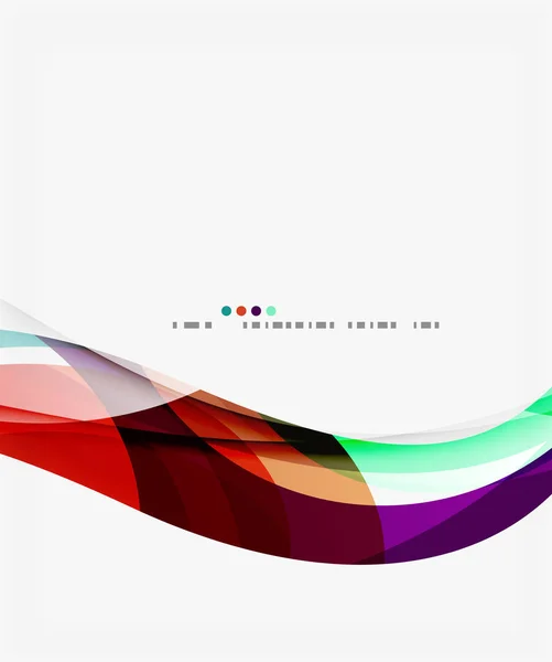 Fond de courbe créatif moderne avec espace de copie — Image vectorielle