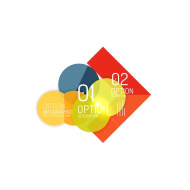 Soyut vektör iş geometrik infographics