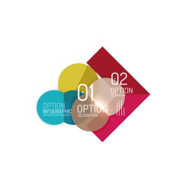 Soyut vektör iş geometrik infographics