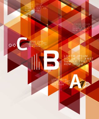 Vektör modern üçgen arka plan