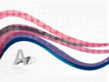 Vektör noktalı dalga şablonu