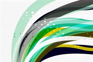 Işık arka plan üzerinde renkli şeritler