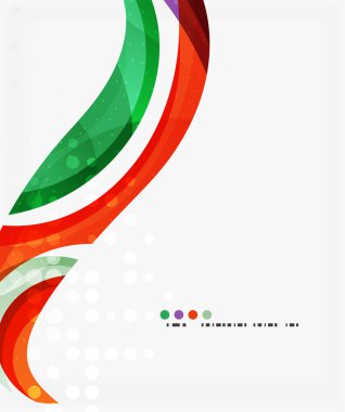 Güzel renkli dalga şablonu