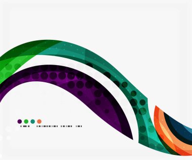 Güzel renkli dalga şablonu
