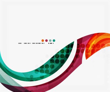 Güzel renkli dalga şablonu