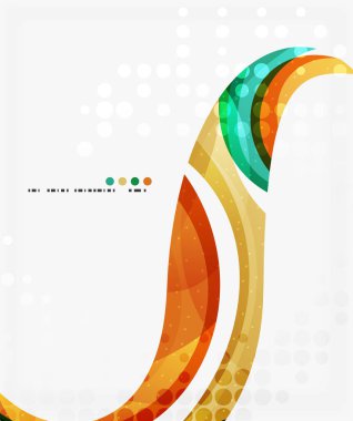 Güzel renkli dalga şablonu