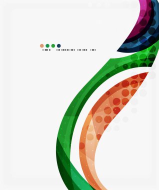 Güzel renkli dalga şablonu