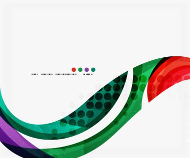 Güzel renkli dalga şablonu