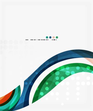 Güzel renkli dalga şablonu