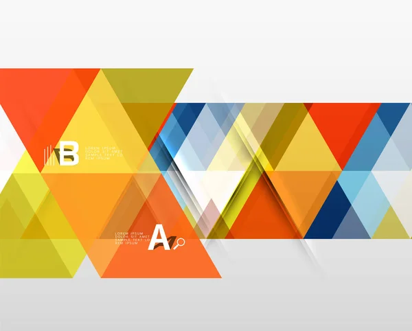 Bannière triangle vectoriel — Image vectorielle