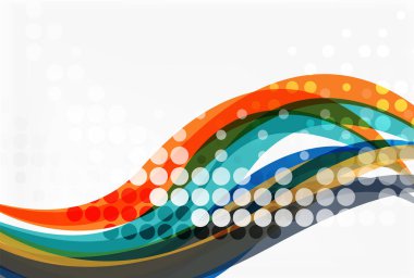 vektör soyut dalga satır arka plan