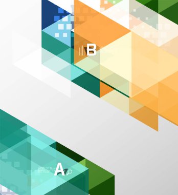 Vektör minimalist üçgen tasarım