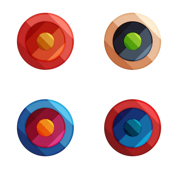 Bannières de cercle vectoriel — Image vectorielle