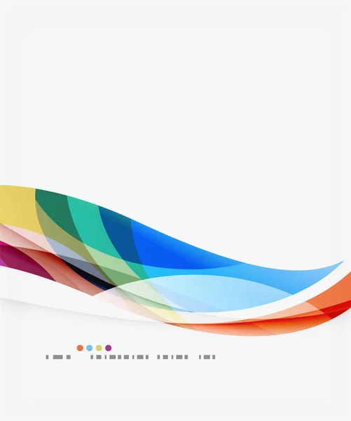 Farverige elegante bølge kreativ layout – Stock-vektor