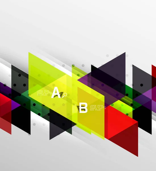 Diseño de triángulo minimalista vectorial — Archivo Imágenes Vectoriales