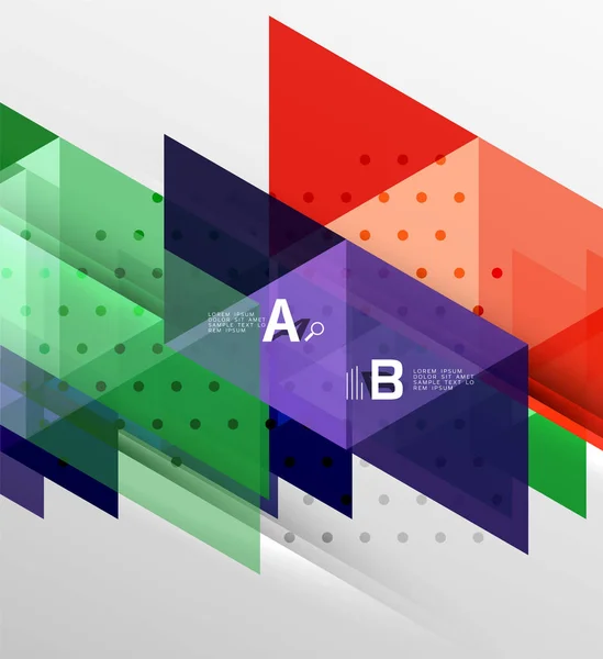Vector minimalistic triangle design — Stock Vector
