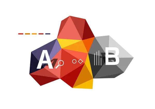 ABC infographics vector — Stock Vector