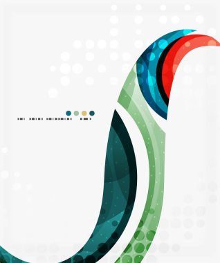 İş kurumsal dalga arka plan, el ilanı, broşür tasarım şablonu