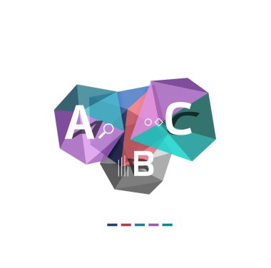 Düşük Poli infographics şablon mod