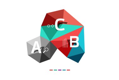 Düşük Poli infographics şablon mod