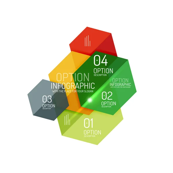 Iş Infographic tasarım şablonu — Stok Vektör