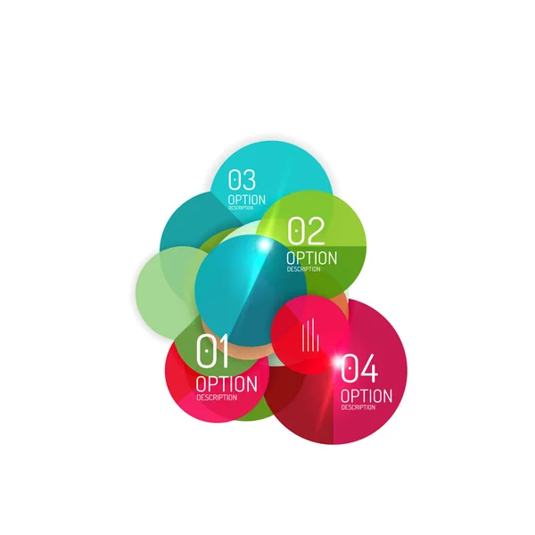 Infographics geometrische business sjabloon — Stockvector