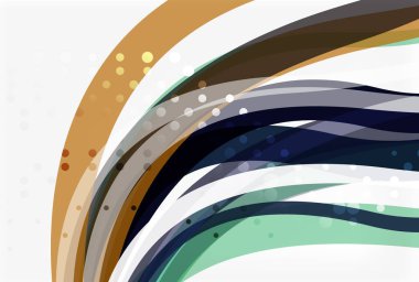 Işık arka plan üzerinde renkli şeritler