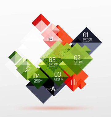 Kare Infographic afiş.