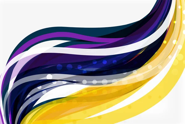 Fond abstrait vague colorée — Image vectorielle
