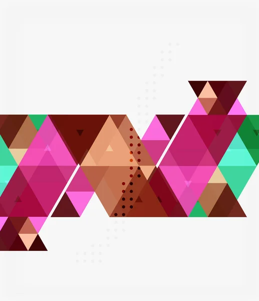 三角现代马赛克几何特征的模板 — 图库矢量图片