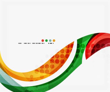 İş kurumsal dalga arka plan, el ilanı, broşür tasarım şablonu