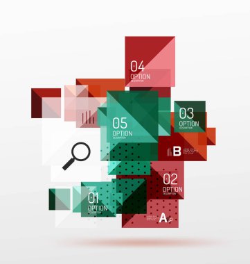 Kare Infographic afiş.