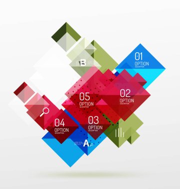 Kare Infographic afiş.