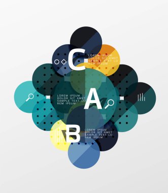 Daire geometrik arka plan