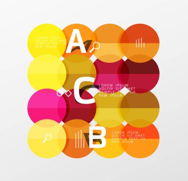 Daire geometrik arka plan