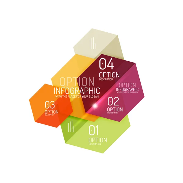 ビジネス インフォ グラフィックのデザイン テンプレート — ストックベクタ