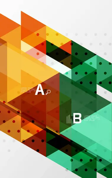 Vector geometrische abstracte achtergrond — Stockvector