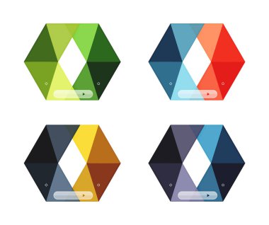 Vektör Infographic şablonları kümesi