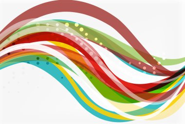 Vektör geometrik akan çizgileri arka plan soyut