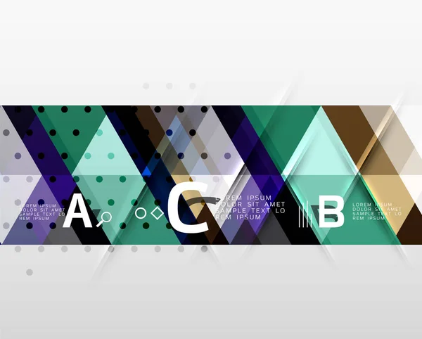 Banner de triángulo vectorial — Archivo Imágenes Vectoriales