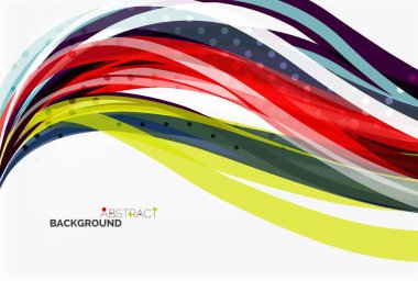 Vektör geometrik akan çizgileri arka plan soyut