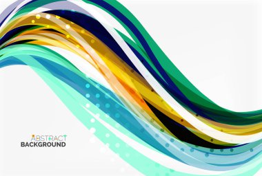 Vektör geometrik akan çizgileri arka plan soyut