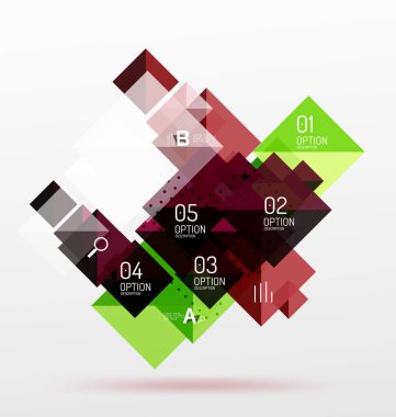 Kare Infographic afiş.