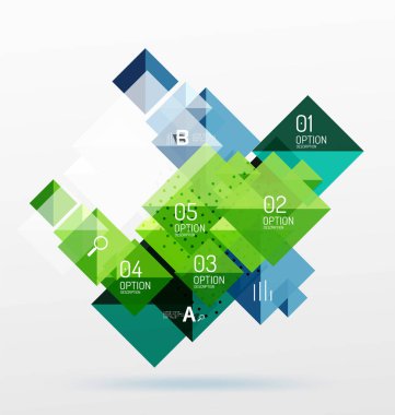 Kare Infographic afiş.