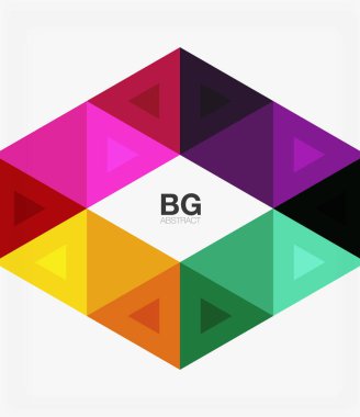 Vektör soyut renkli üçgen tekrarlama