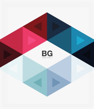 Vektör soyut renkli üçgen tekrarlama