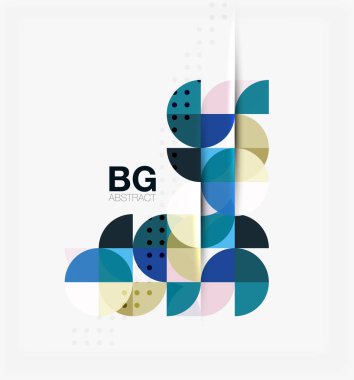 Vektör geometrik daire arka plan