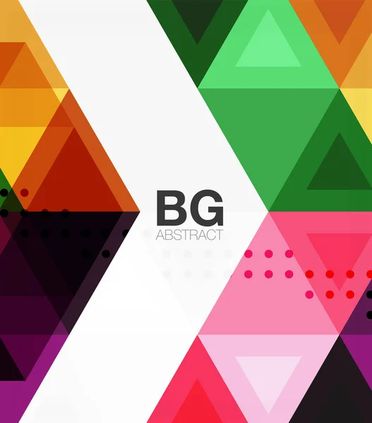 Vector abstract kleurrijk driehoek herhaling — Stockvector
