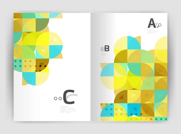 Abstract a4 brochure print template — Stock Vector
